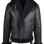 Men’s Black Curly Shearling Jacket