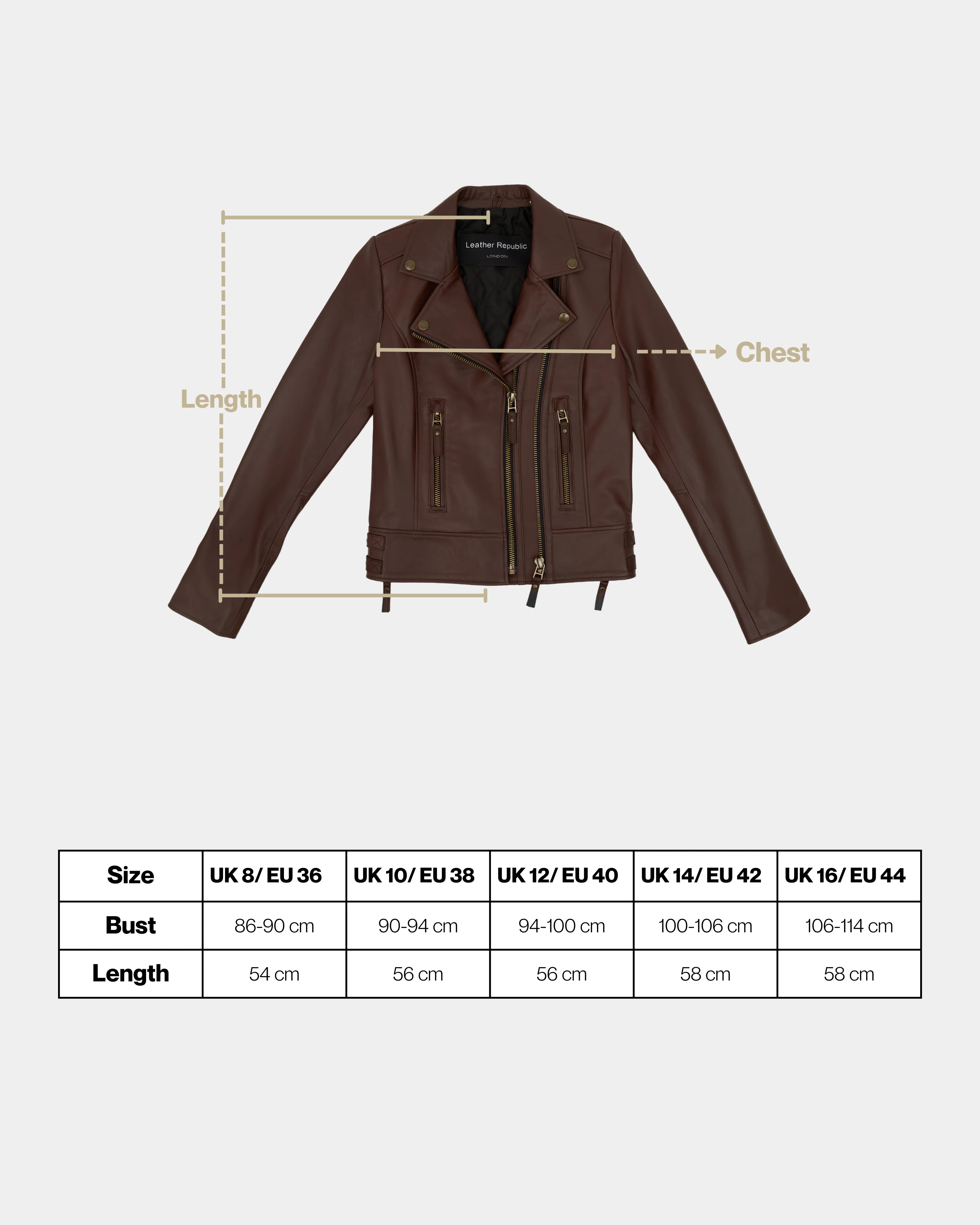 Women's Vax Brown Classic Biker Leather Jacket