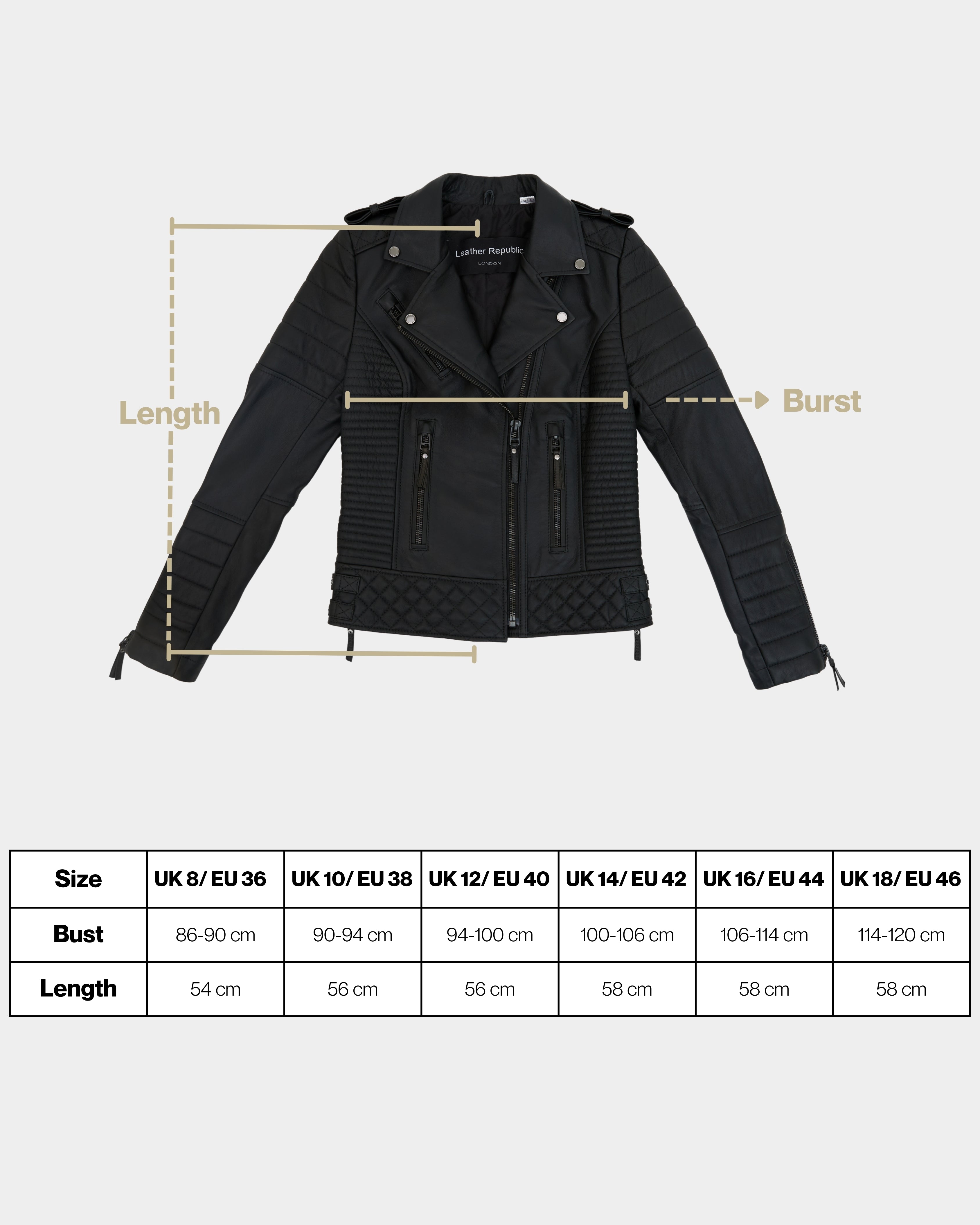 Women's Matte Black Biker Leather Jacket