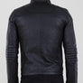 MEN`S BLACK FITTED LEATHER JACKET