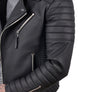 Men`s Black Biker Leather Jacket