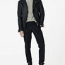 Men`s Black Biker Leather Jacket
