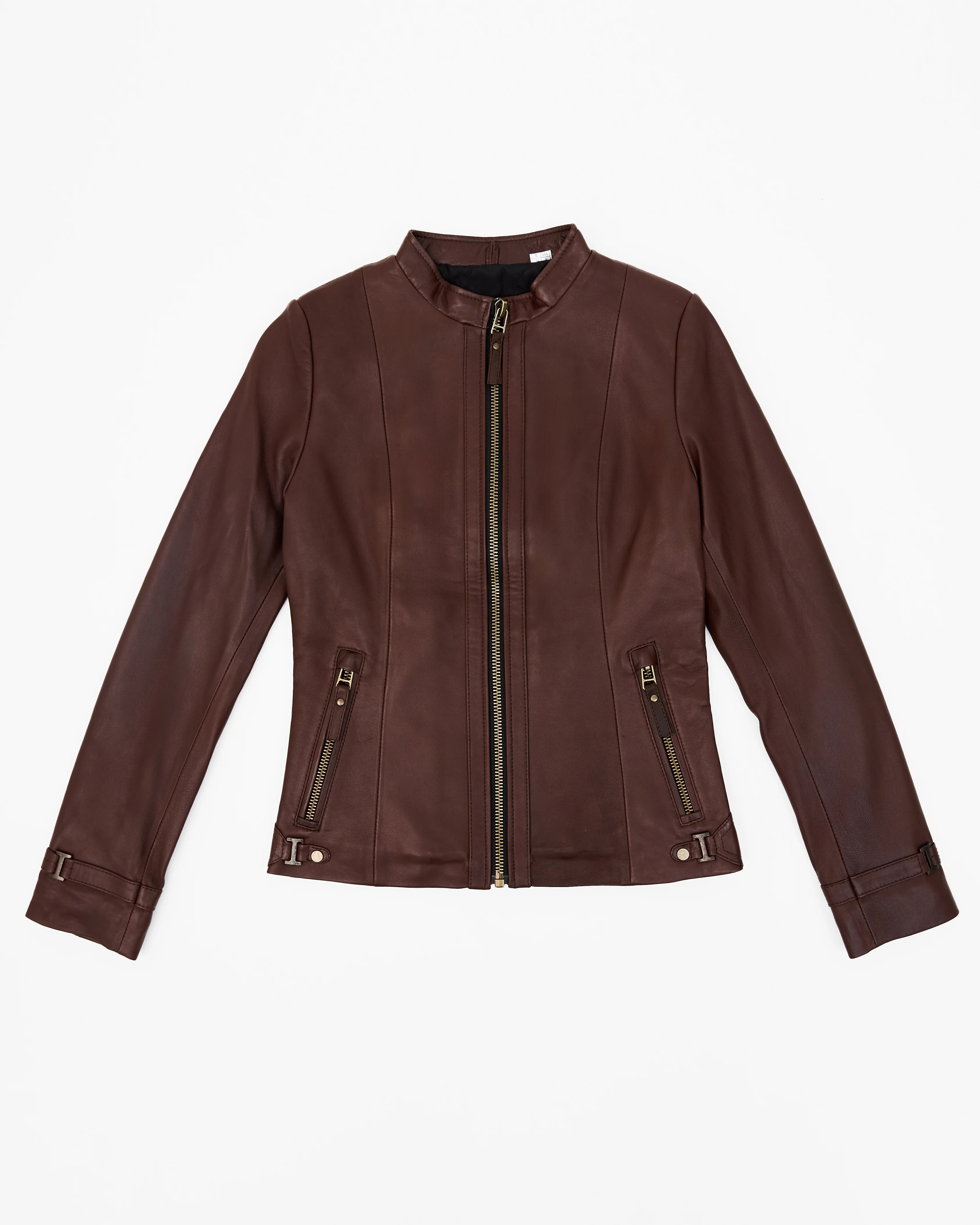 Women’s Classic Vax Brown Leather Jacket