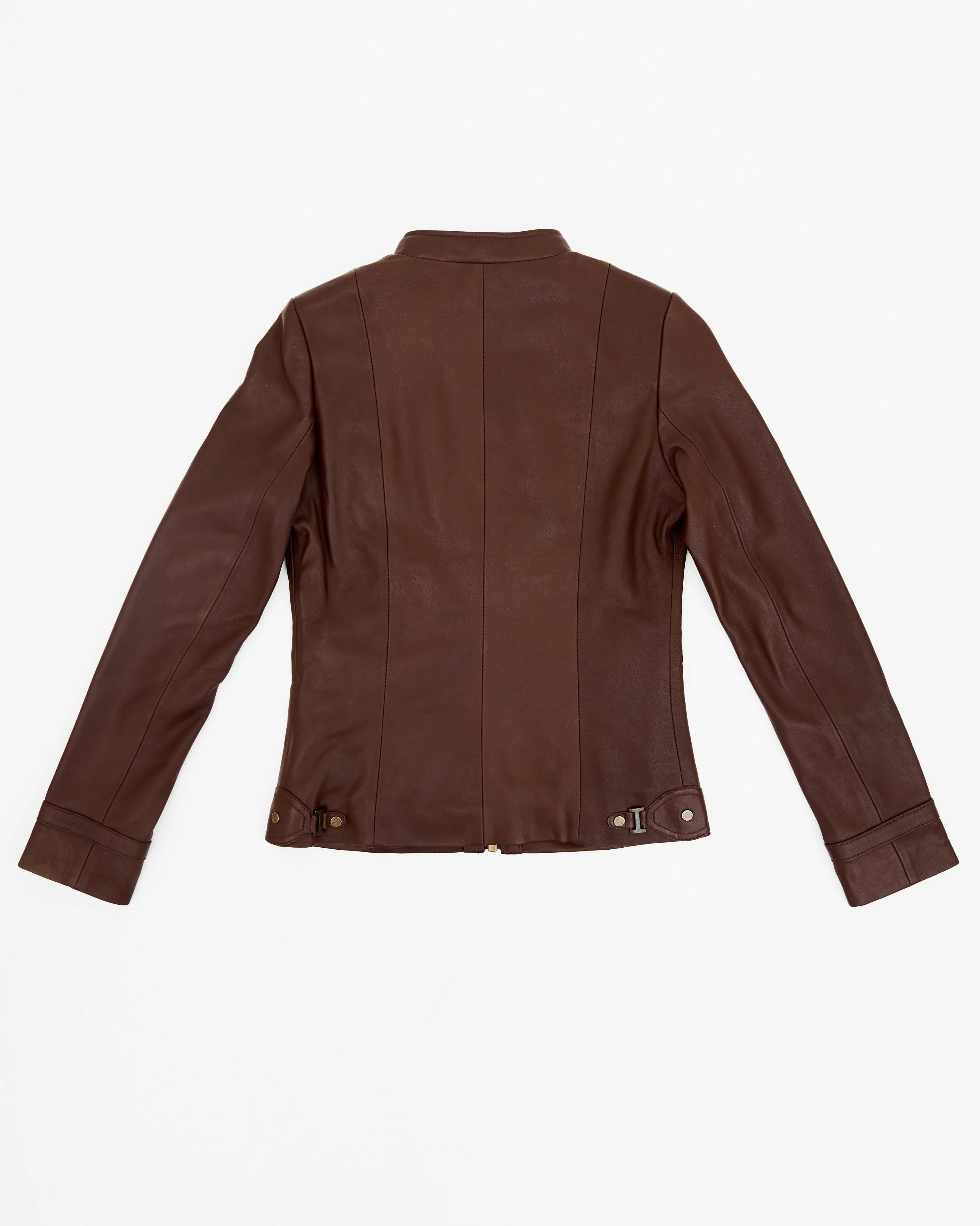 Women’s Classic Vax Brown Leather Jacket