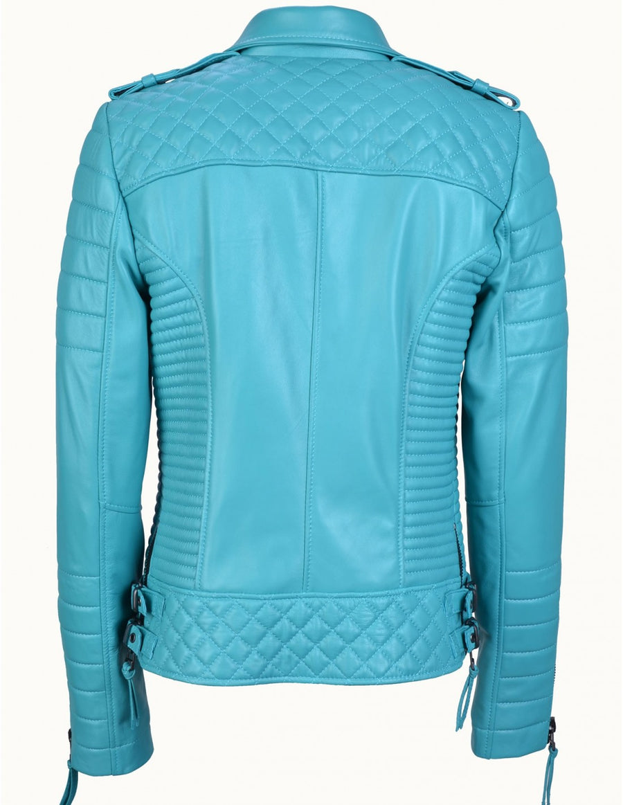 Women's Jade Biker Leather Jacket