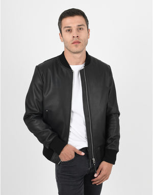 Men’s Bomber Leather Jacket